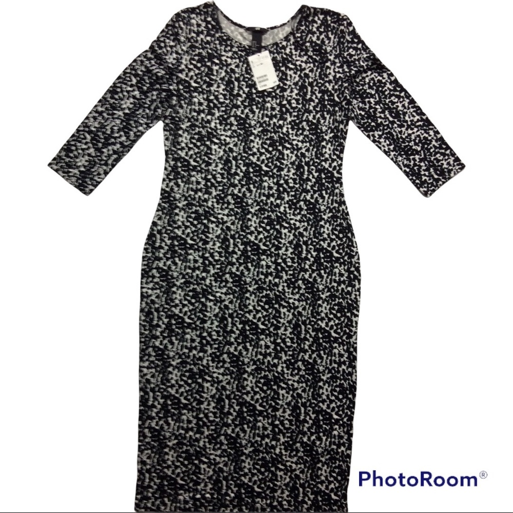 ANIMAL PRINT MIDI DRESS